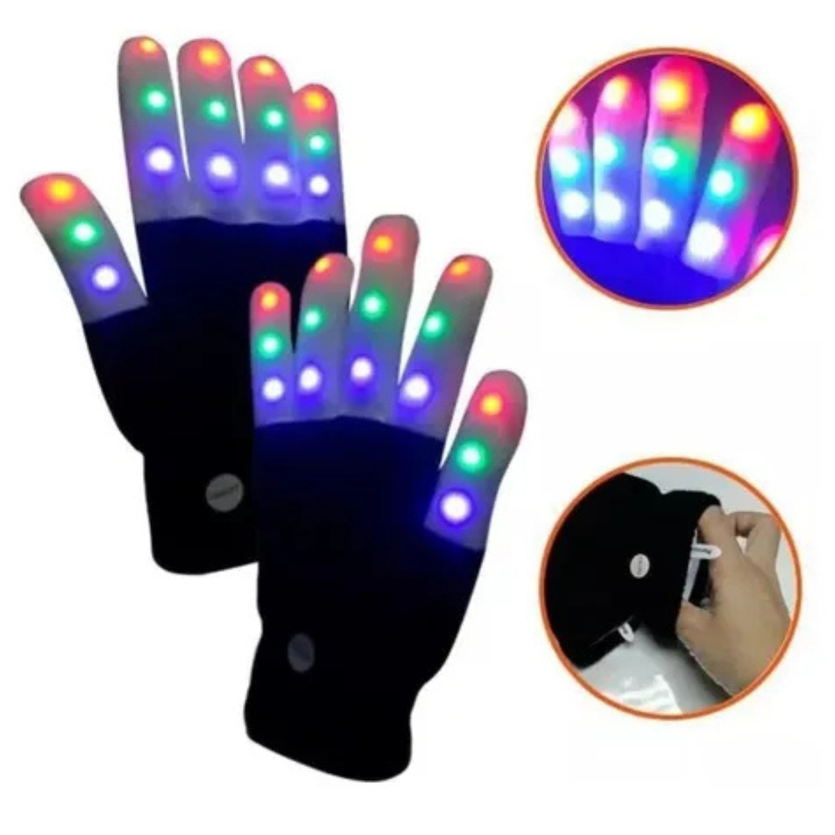 GUANTES LUMINOSOS MULTICOLOR GLOWHAND™ 🎁 ¡ILUMINA CADA MOVIMIENTO!